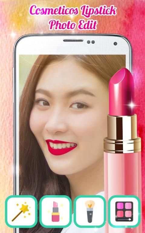 Cosmeticos Lipstick Photo Edit screenshot 3