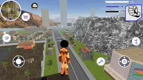 Miami Stickman Offroad Army Rope Hero Simulator screenshot 2