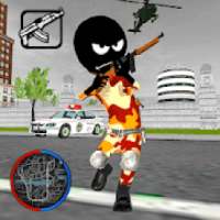 Miami Stickman Offroad Army Rope Hero Simulator