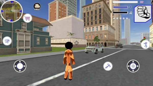 Miami Stickman Offroad Army Rope Hero Simulator screenshot 5
