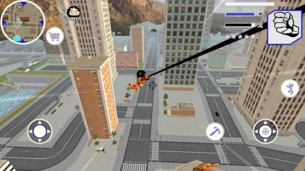 Miami Stickman Offroad Army Rope Hero Simulator screenshot 4