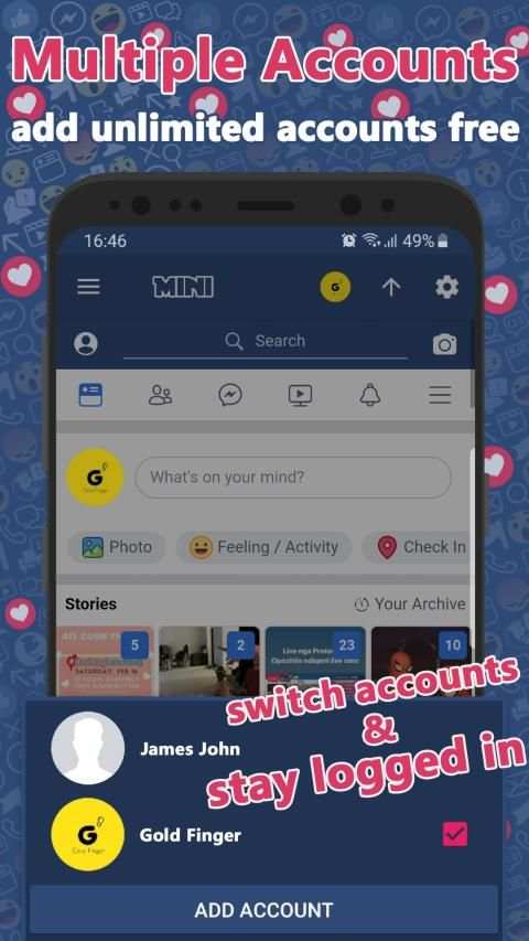 Mini for Facebook & more screenshot 3
