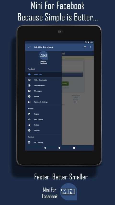 Mini for Facebook & more screenshot 39