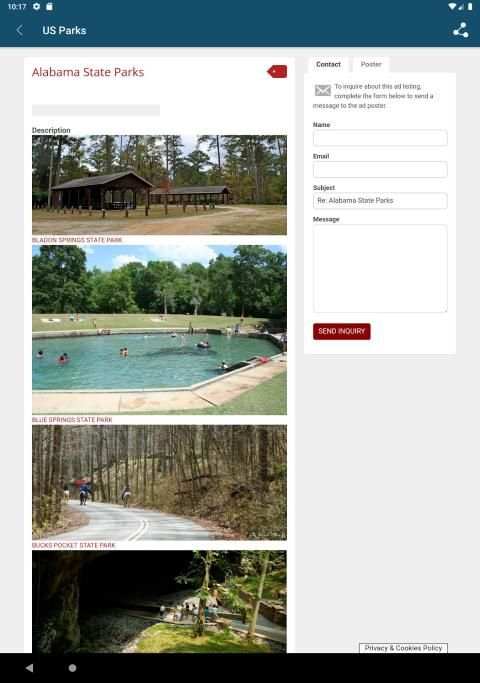 USA Parks, Monuments & Historical Sites screenshot 3