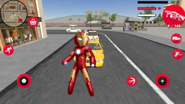 Iron Stickman Rope Hero Fighting Gangstar Crime स्क्रीनशॉट 5