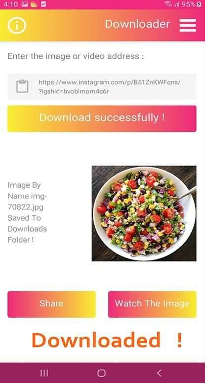 Downloader Video & Photo For Instagram screenshot 1
