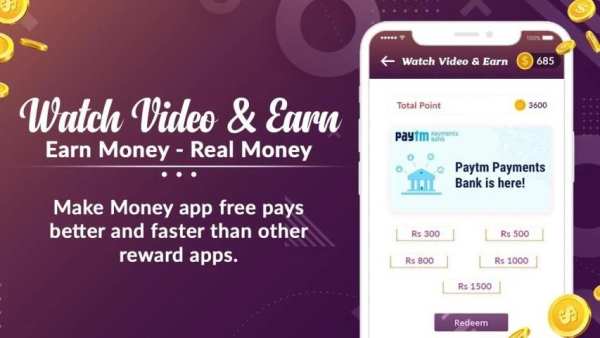 Watch Video & Earn Money-Rojdhan स्क्रीनशॉट 1