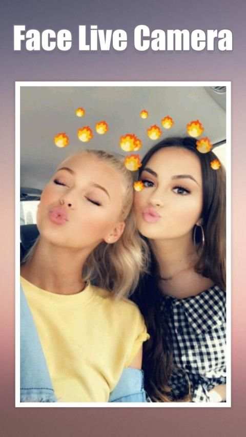 Face live camera funny motion sticker screenshot 14