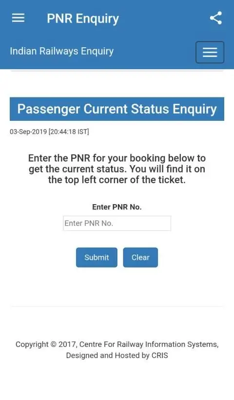 NTES Train Enquiry screenshot 3