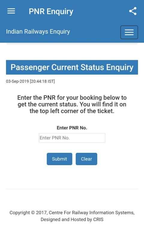 NTES Train Enquiry स्क्रीनशॉट 3