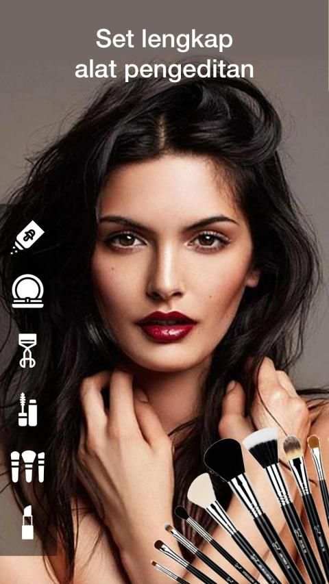 Mekap Foto Editor Dengan Kamera Kecantikan Wajah screenshot 2