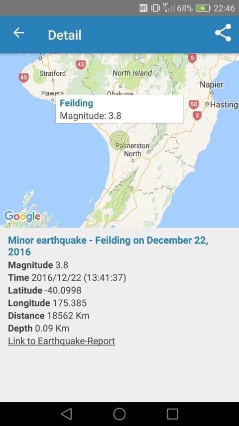 Earthquake Notifier स्क्रीनशॉट 7