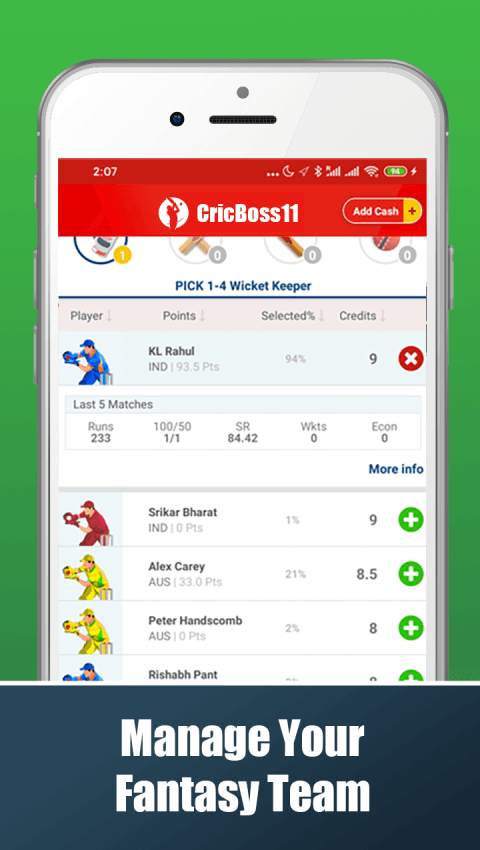 Cricboss11 -  Win Cash screenshot 3
