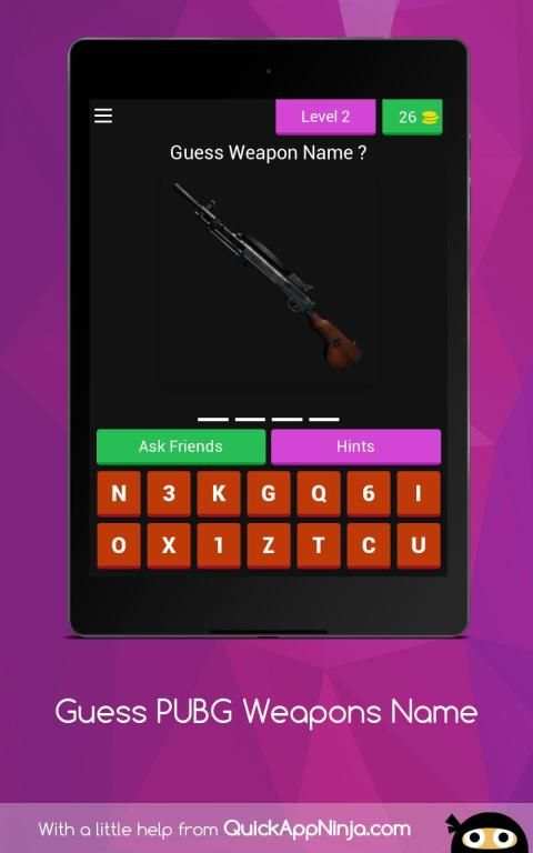 Guess PUBG Weapons Name screenshot 3