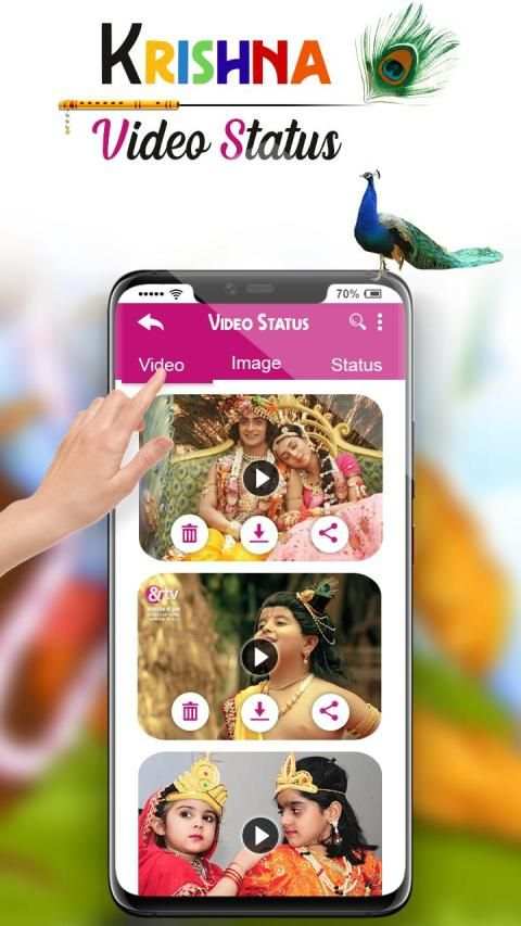 Krishna Video Status : Full Screen Krishna Status स्क्रीनशॉट 1