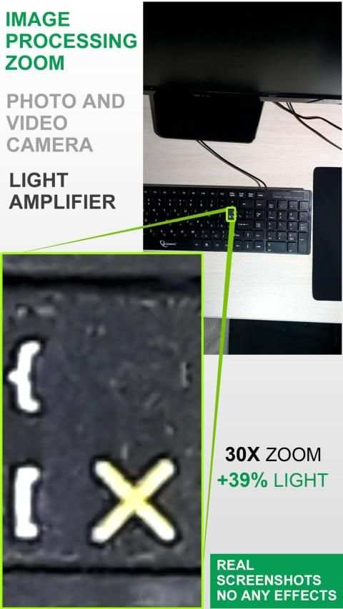 Magnifier Optical EyeGlasses 30x zoom Photo Video screenshot 4