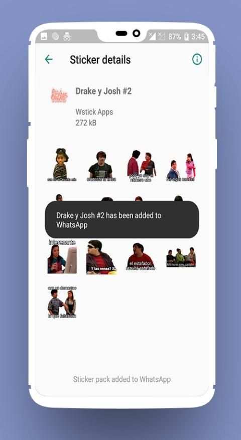Stickers de Drake y Josh Para WhatsApp स्क्रीनशॉट 3
