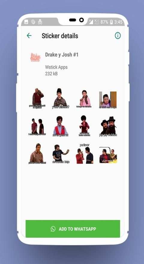 Stickers de Drake y Josh Para WhatsApp स्क्रीनशॉट 5