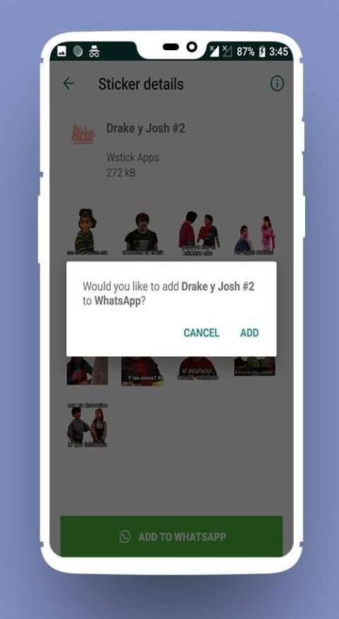 Stickers de Drake y Josh Para WhatsApp स्क्रीनशॉट 4