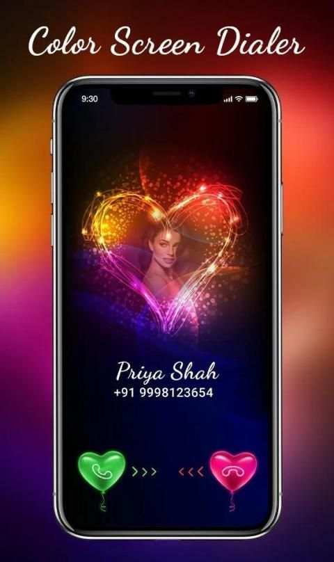 Color Call - Color Screen Dialer स्क्रीनशॉट 5
