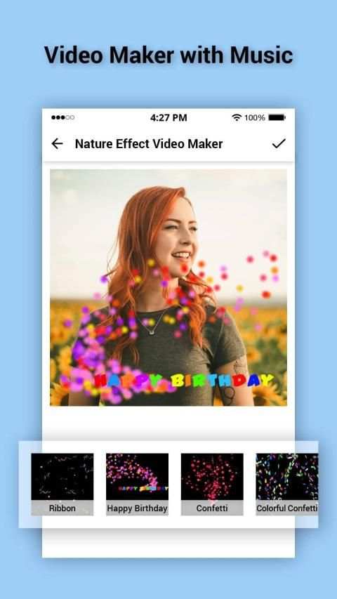 Birthday Video Maker with Music स्क्रीनशॉट 2