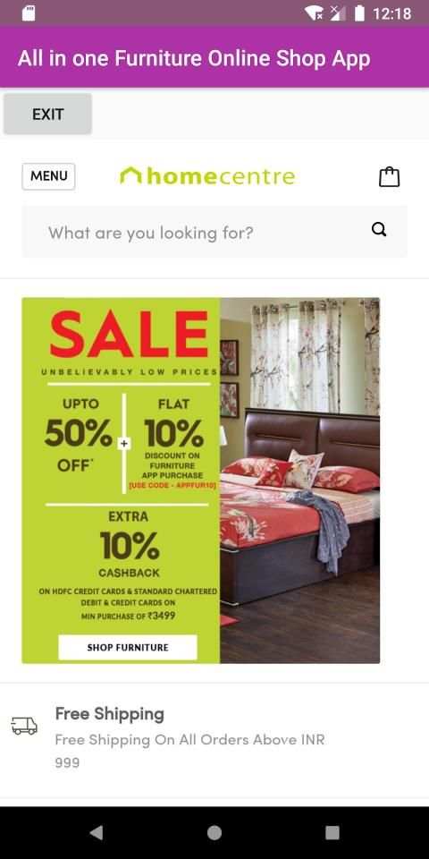 All in one Furniture Online Shop App screenshot 1