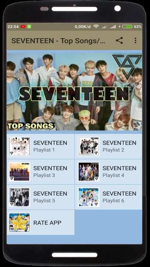 SEVENTEEN - Top Songs/Kpop screenshot 1