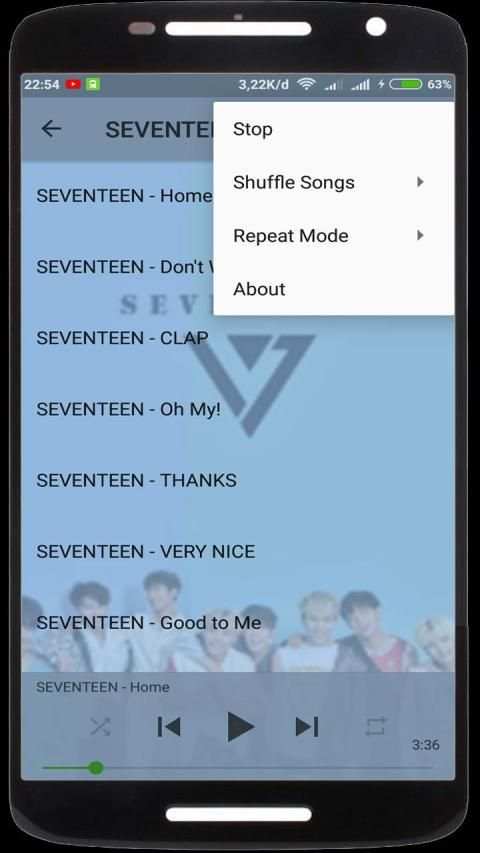 SEVENTEEN - Top Songs/Kpop screenshot 2