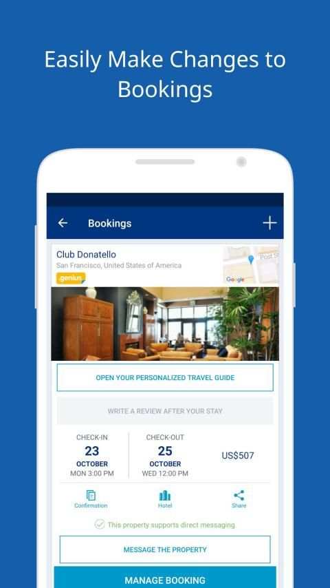 Booking screenshot 1