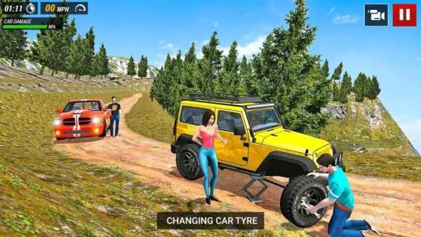 ऑफरोड कार ड्राइविंग फ्री - Offroad Jeep Driving स्क्रीनशॉट 4