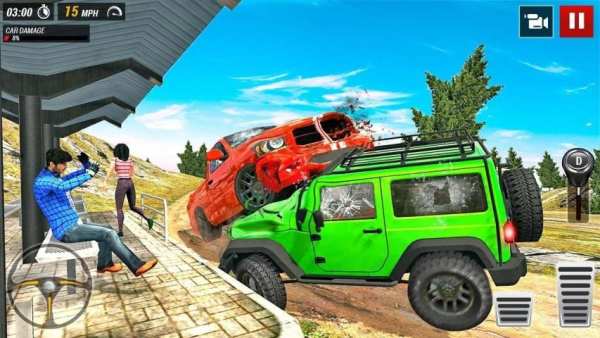 ऑफरोड कार ड्राइविंग फ्री - Offroad Jeep Driving स्क्रीनशॉट 2