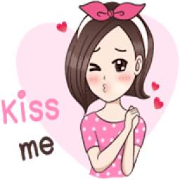 Cute Girl Stickers for WhatsApp - WAStickerApps