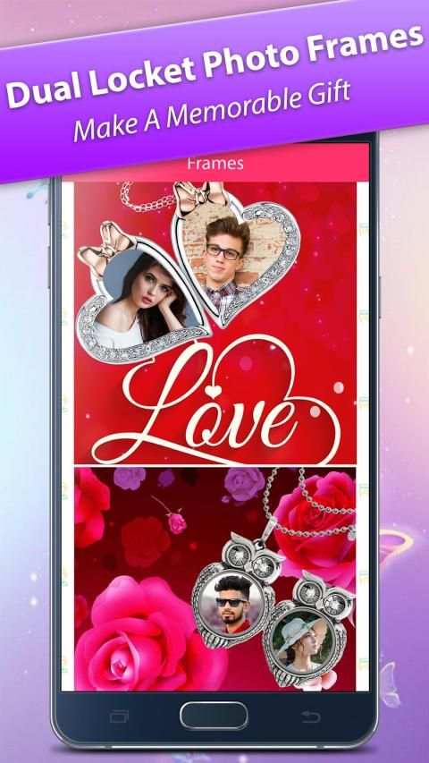 Dual Love Locket Photo Frames - Love Photo Editor screenshot 4
