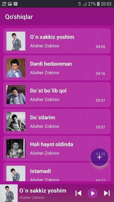 Alisher Zokirov qo'shiqlari screenshot 1