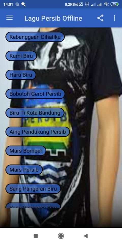 Lagu Persib Offline स्क्रीनशॉट 2