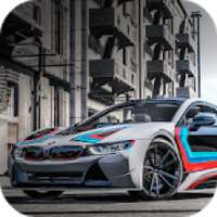 Driving BMW i8 Racing Simulator