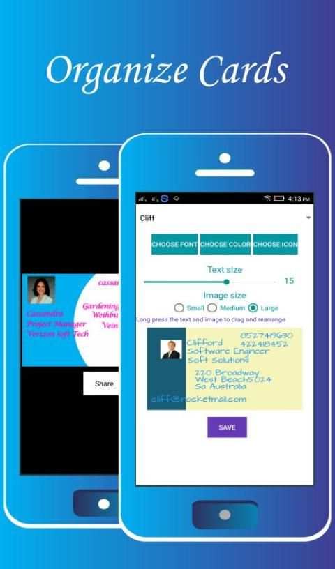 Business Cards Maker स्क्रीनशॉट 5