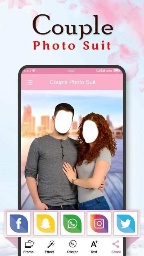 Couple Photo Suit स्क्रीनशॉट 1