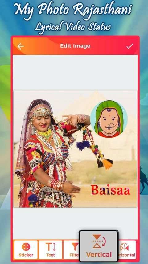 My Photo Rajasthani Lyrical Video Status screenshot 3