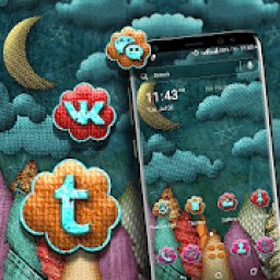 Knitting Cloud Launcher Theme आइकन