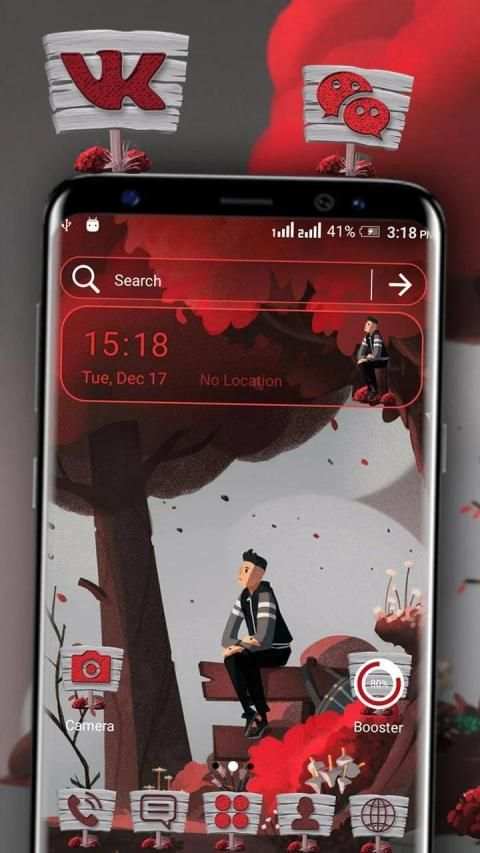 Lonely Man Launcher Theme screenshot 5