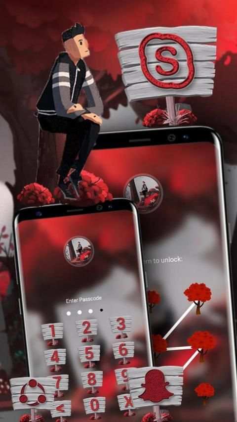 Lonely Man Launcher Theme screenshot 1