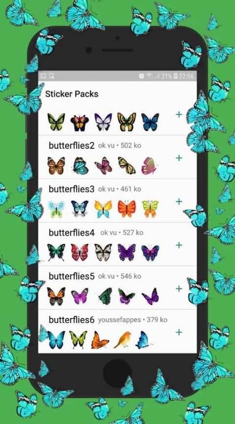 ملصقات فراشات للواتس آب for Whatsapp
‎ screenshot 3