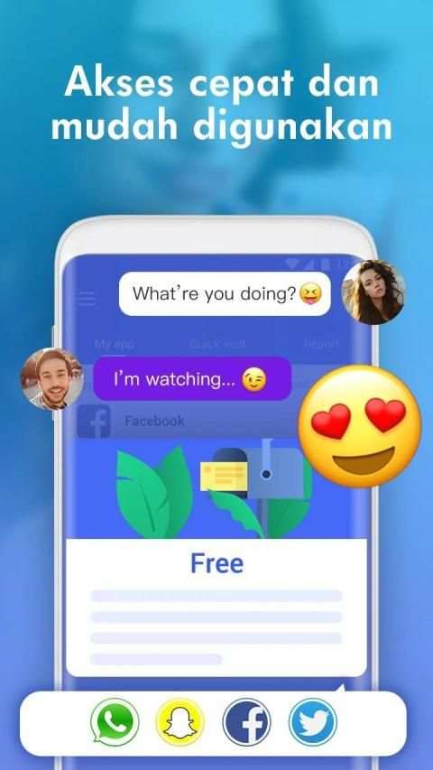 Messenger untuk Aplikasi Sosial screenshot 3
