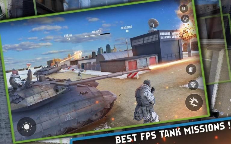 Modern FPS Gunner Counter : Pro Shooting Game स्क्रीनशॉट 4