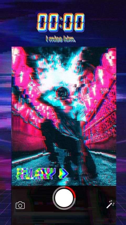 Glitch Photo Editor - Vhs Vintage, Retro Effects स्क्रीनशॉट 1