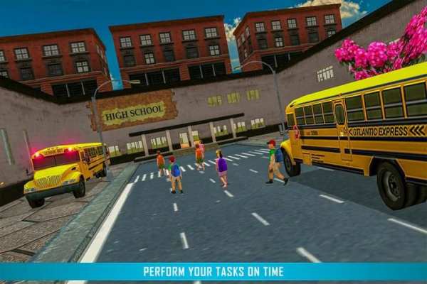 Virtual High School Bus Driver Simulator screenshot 3