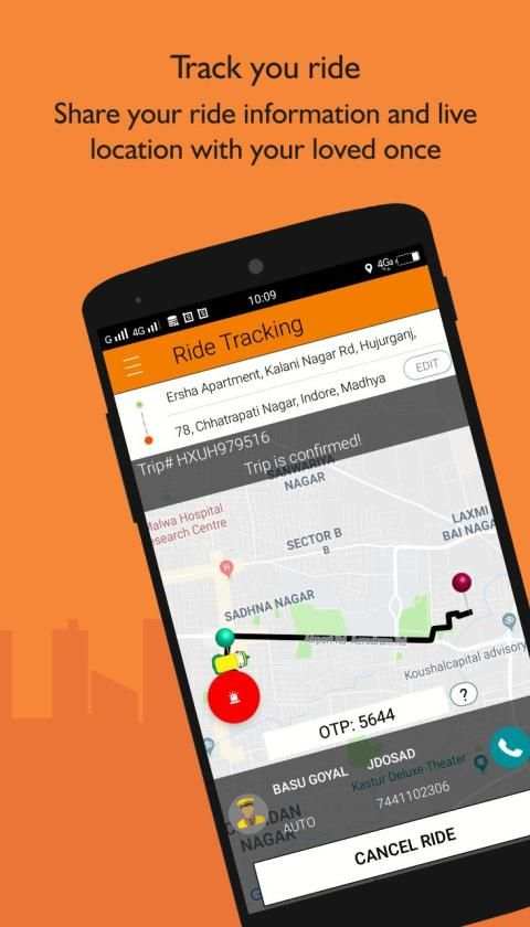 Ozone Taxi - Auto Taxi, Bike, Car Service स्क्रीनशॉट 3