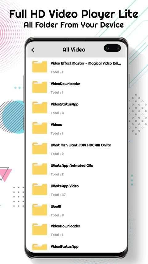 Full HD Video Player Lite स्क्रीनशॉट 1