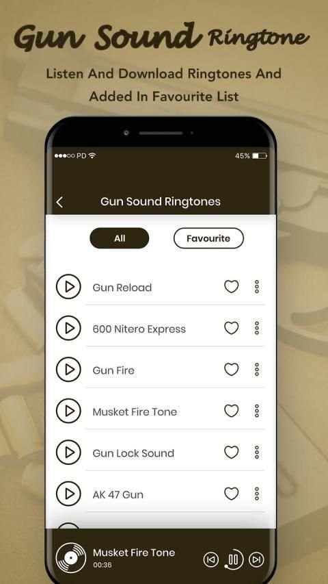 Gun Sound Ringtone स्क्रीनशॉट 3